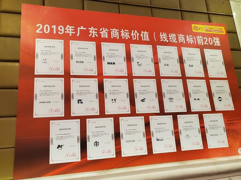 ugreen绿联获“2019年广东省商标价值（线缆商标）20强”！